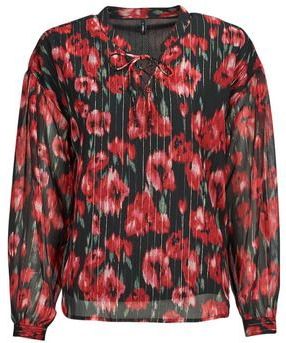 Only - ONLMARISE LUREX L/S STRING TOP CS PTM - Blouse - Rood