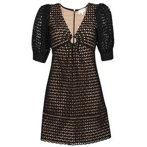 MICHAEL Michael Kors  GEO EYELET MINI DRESS  Jurken dames Zwart