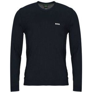 Boss - Green Shirt - Lange Mouw - Donkerblauw - Katoen/Polyester