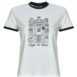 Karl Lagerfeld  KLXJP FITTED T-SHIRT  Shirts  dames Beige