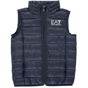 EA7 - Casual Gilet - Marineblauw - 100% Polyamide - Opvouwbaar Model
