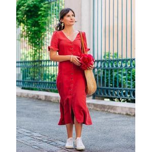 Céleste  SOPHIE  jurken  dames Rood