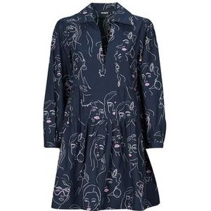 Desigual - VEST LOUISVILLE - Korte Jurk - Marine