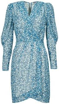 MORGAN - Wikkel Jurk - Blauw - Polyester - Lange Mouwen - V-hals