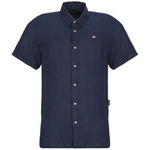 Napapijri  G-LINEN  overhemden  heren Marine
