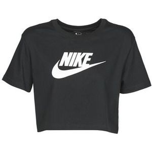 Nike  W NSW TEE ESSNTL CRP ICN FTR  Shirts  dames Zwart
