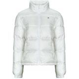 TOMMY JEANS Dames TJW PCKBL HOOD ESS PUFFER EXT DW0DW21619, Wit, XS, Wit (Ecru), XS