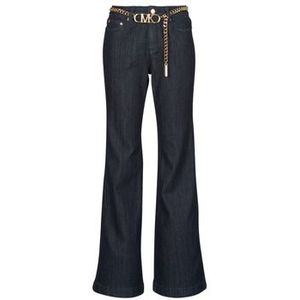 MICHAEL Michael Kors - FLARE CHAIN BELT DNM JEAN - Flared/Bootcut - Dames - Blauw