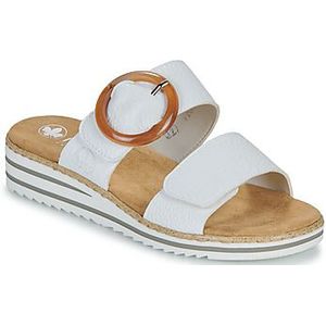 RIEKER V0692-80 Slipper - Wit - Gezondheidsslipper