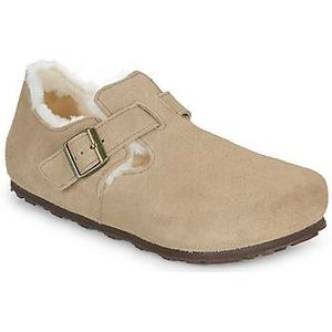 Birkenstock - London Shearling - Schoenen - Grijs - Leer