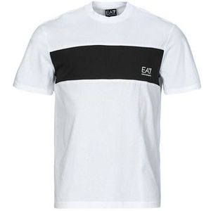 Emporio Armani EA7  ATHLETIC COLORBLOCK TSHIRT  Shirts  heren Wit