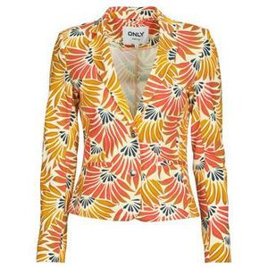 ONLY - Getailleerd Blazerjasje - Geel - Viscose Materiaal