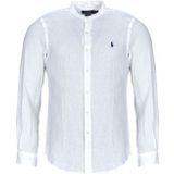 Polo Ralph Lauren - CHEMISE AJUSTEE SLIM FIT EN LIN COL MAO - Overhemd - Wit