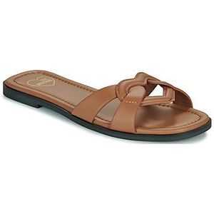 Love Moschino - FILLED HEART MULE - Slippers - Bruin