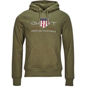 Gant  REG ARCHIVE SHIELD HOODIE  Truien  heren Kaki