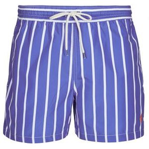 Polo Ralph Lauren - Zwembroek - Blauw - 100% Polyester - Gestreept Patroon