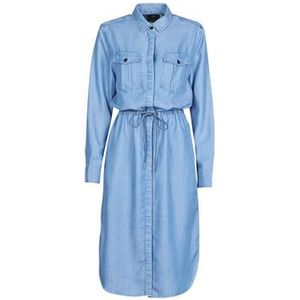 G-Star Raw  Rovic maxi shirt dress ls  jurken  dames Blauw