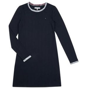 Tommy Hilfiger  TOMMY TAPE RIB DRESS  Jurken kind Marine