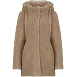 Only - ONLMINA CURLY TEDDY COAT - Korte Jas - Mountain Trail - Met Capuchon