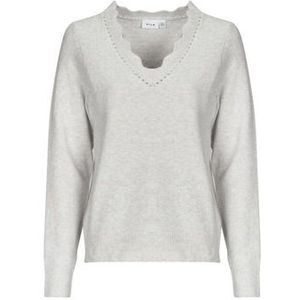 Vila - Nikolina - Gebreide Top - V-hals - Lange Mouwen