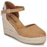 Refreshvoor vrouwen. 17264403-CAMEL Espadrilles 172644 bruin (37), 5 tot 8 cm, Gesp, Casual