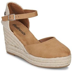 Refreshvoor vrouwen. 17264403-CAMEL Espadrilles 172644 bruin (37), 5 tot 8 cm, Gesp, Casual