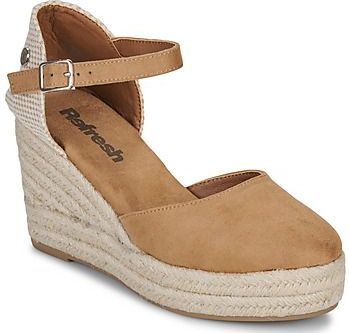 Refreshvoor vrouwen. 17264403-CAMEL Espadrilles 172644 bruin (37), 5 tot 8 cm, Gesp, Casual