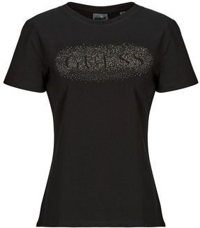 Guess - T-shirt - Zwart - Dames - Katoen - Regular Fit