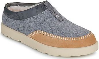 Sorel - Byways - Muiltjes - Grijs - Vilten Bovenkant - Suède Spatlap - Imitatiebont Voering