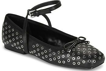 Michael Kors, Dames, Schoenen, Zwart, Maat: 35 EU Leer,