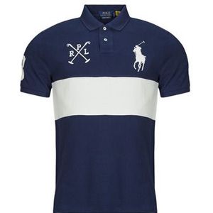 Ralph Lauren - Poloshirt - Katoen Piqué - Blauw - Slim Fit