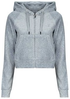 Juicy Couture  Madison Classic Velour Hoodie With Juicy  Logo  jassen  dames Grijs