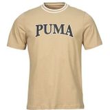 Puma - PUMA SQUAD BIG GRAPHIC TEE - T-shirt - Beige