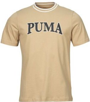 Puma - PUMA SQUAD BIG GRAPHIC TEE - T-shirt - Beige