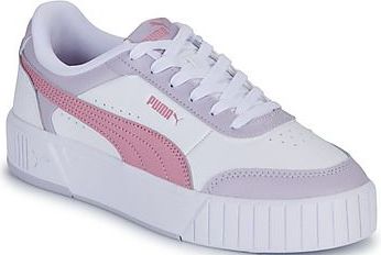 PUMA - Carina Mia - Sportschoenen - Wit/Roze/Violet - Leer