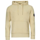 Calvin Klein - Hoodie - Beige - Heren - Katoen