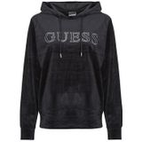 Guess Active - Sweatshirt - Zwart - Met Kap - Lange Mouwen - Rhinestones