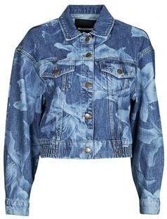 Desigual - OKLAHOMA - Spijkerjack - Blauw - Dames