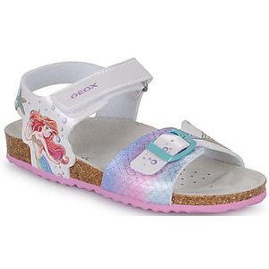 Geox  J ADRIEL GIRL  sandalen  kind Wit