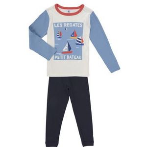 Petit Bateau - A0cup - Pyjama - Blauw - Katoen - Voor Jongens