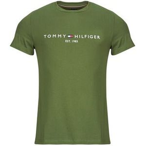 Tommy Hilfiger  TOMMY LOGO TEE  Shirts  heren Kaki