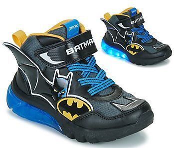 Geox - J CIBERDRON BOY - Sneakers - Zwart/geel - Lichtgevende Schoen