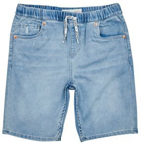 Levi's - LVB SKINNY DOBBY SHORT - Korte Broek - Blauw