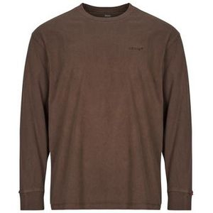 Levis - LS AUTHENTIC TEE - T-shirt - Bruin - Lange Mouw
