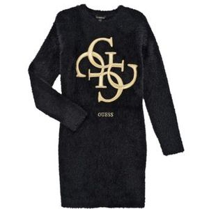 Guess  LS SWEATER DRESS  Jurken kind Zwart
