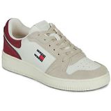 Tommy Jeans Dames TJW Retro Basket Sneaker EN0EN02917 Low Top, Beige (Gulf Sand/Deep Dahlia), 2.5 UK, Beige Golf Zand Diepe Dahlia, 35 EU