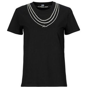 Karl Lagerfeld  karl necklace t-shirt  Shirts  dames Zwart