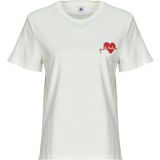 Petit Bateau - Le Droit - T-shirt - Wit - Korte Mouwen - Dames