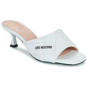 Love Moschino  LOVE MOSCHINO QUILTED  slippers  dames Wit