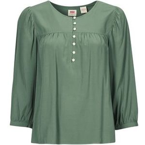 Levis  HALSEY 3/4 SLV BLOUSE  Blouses  dames Groen